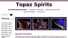What Topazspirits.com website looked like in 2017 (6 years ago)