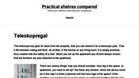 What Teleskopregal.de website looked like in 2017 (6 years ago)