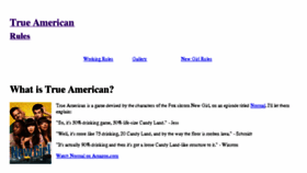 What Trueamericanrules.com website looked like in 2017 (6 years ago)