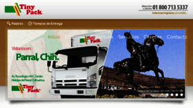 What Tinypack.mx website looked like in 2017 (8 years ago)