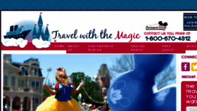 What Travelwiththemagic.com website looked like in 2017 (6 years ago)
