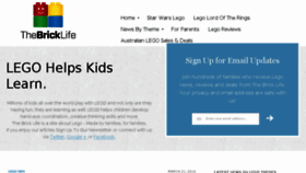 What Thebricklife.com website looked like in 2017 (6 years ago)