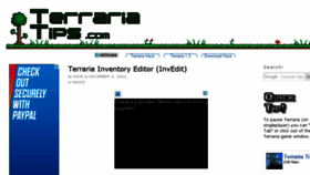 What Terrariatips.com website looked like in 2017 (6 years ago)