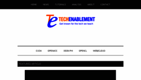 What Techenablement.com website looked like in 2017 (6 years ago)