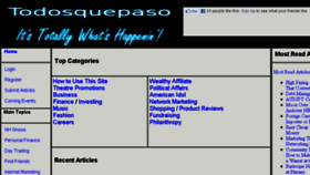 What Todosquepaso.com website looked like in 2017 (6 years ago)