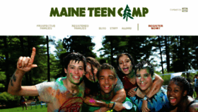 What Teencamp.com website looked like in 2017 (6 years ago)