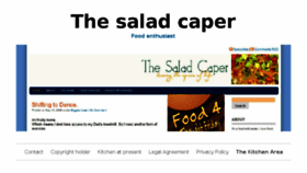 What Thesaladcaper.com website looked like in 2017 (6 years ago)