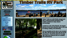 What Timbertrailsrvpark.com website looked like in 2017 (6 years ago)