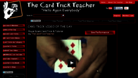 What Thecardtrickteacher.com website looked like in 2017 (6 years ago)