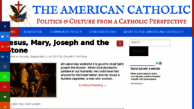What The-american-catholic.com website looked like in 2017 (6 years ago)