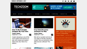 What Techzoom.org website looked like in 2017 (6 years ago)