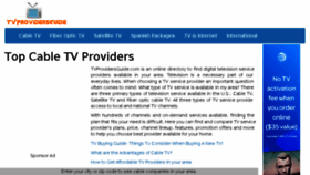 What Tvprovidersguide.com website looked like in 2017 (6 years ago)