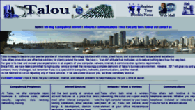 What Talou.net website looked like in 2017 (6 years ago)