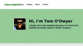 What Tomodwyer.com website looked like in 2017 (6 years ago)