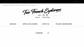 What Twofrenchexplorers.com website looked like in 2017 (6 years ago)