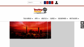 What Teachingnomad.com website looked like in 2017 (6 years ago)