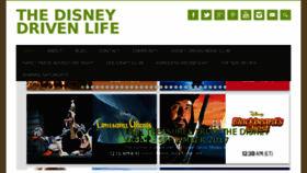What Thedisneydrivenlife.com website looked like in 2017 (6 years ago)