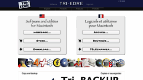 What Tri-edre.com website looked like in 2017 (6 years ago)