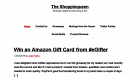 What Theshoppinqueen.com website looked like in 2017 (6 years ago)