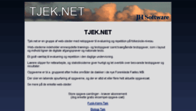 What Tjek.net website looked like in 2017 (6 years ago)