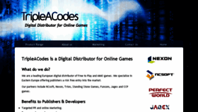 What Tripleacodes.com website looked like in 2017 (6 years ago)
