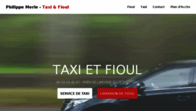 What Taxi-merle.fr website looked like in 2017 (6 years ago)
