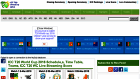 What T20worldcup2016.pk website looked like in 2017 (6 years ago)