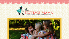What Thecottagemama.com website looked like in 2017 (6 years ago)