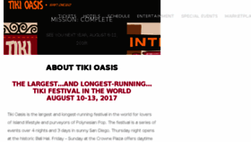 What Tikioasis.com website looked like in 2017 (6 years ago)