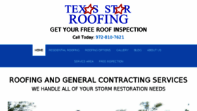 What Texasstarroofing.com website looked like in 2017 (6 years ago)