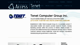 What Tenet.com website looked like in 2017 (6 years ago)