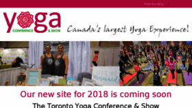 What Theyogaconference.com website looked like in 2017 (6 years ago)