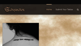What Tatspiration.com website looked like in 2017 (6 years ago)