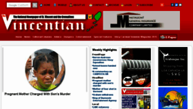 What Thevincentian.com website looked like in 2017 (6 years ago)