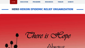 What Theherofoundation.org website looked like in 2017 (6 years ago)