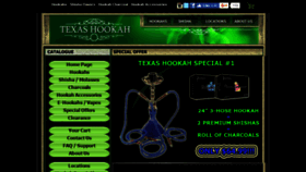 What Texashookah.com website looked like in 2017 (6 years ago)
