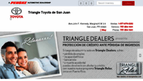 What Triangletoyotadesanjuan.com website looked like in 2017 (6 years ago)