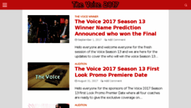 What Thevoice-winner.com website looked like in 2017 (6 years ago)