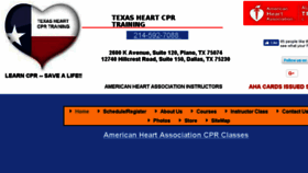 What Texasheartcprtraining.com website looked like in 2017 (6 years ago)