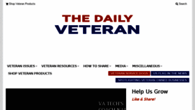 What Thedailyveteran.com website looked like in 2017 (6 years ago)