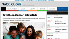 What Taloussuomi.fi website looked like in 2017 (6 years ago)