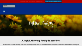What Thrivetoday.org website looked like in 2017 (6 years ago)