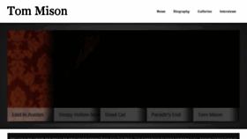 What Tom-mison.com website looked like in 2017 (6 years ago)