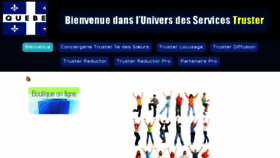 What Truster.quebec website looked like in 2017 (6 years ago)