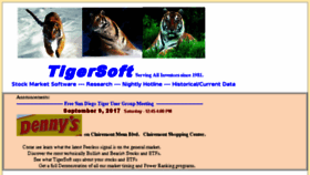 What Tigersoft.com website looked like in 2017 (6 years ago)