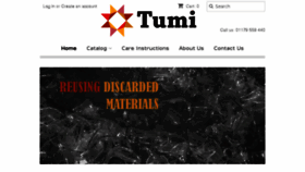What Tumi.co.uk website looked like in 2017 (6 years ago)