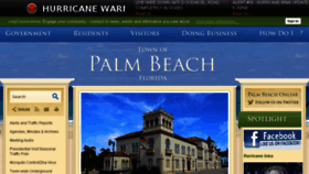 What Townofpalmbeach.com website looked like in 2017 (6 years ago)
