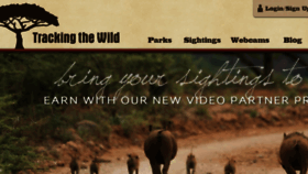 What Trackingthewild.com website looked like in 2017 (6 years ago)