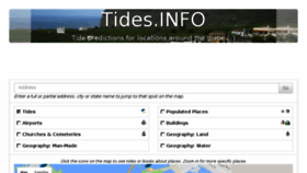 What Tides.info website looked like in 2017 (6 years ago)