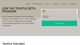 What Truffleframework.com website looked like in 2017 (6 years ago)
